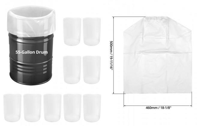 Réservoir chimique à bouchon à fond rond Liner Oil Drum 200 Ltr Round Bottom Aluminium Foil Bag Liner Drum With Snap 2