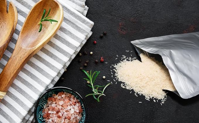 Rescellable preuve d'odeur papier d'aluminium Mylar r&eacute;sistant met en sac le stockage de nourriture met en sac Mylar 5 Mil Thick Large Mylar Bags 2