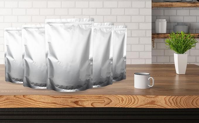 Rescellable preuve d'odeur papier d'aluminium Mylar r&eacute;sistant met en sac le stockage de nourriture met en sac Mylar 5 Mil Thick Large Mylar Bags 4