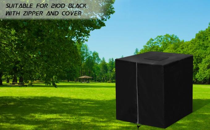 IBC Tote Couvercle avec fermeture &agrave; glissi&egrave;re, 275 Gallons 1000L Ext&eacute;rieur IBC Tote Ombrelle solaire 210D Oxford Tissu Couvercle &eacute;tanche &agrave; l'eau &agrave; l'&eacute;preuve du soleil 0