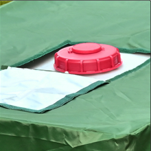 IBC Tote Cover pour 1000L ext&eacute;rieur 275 gallons f&ucirc;t de pluie UV r&eacute;sistant &agrave; l'eau ext&eacute;rieur IBC Covers - gris vert 8