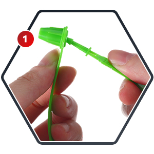 Sceaux de porte de camion en plastique Sceaux de sécurité étanches à toute manipulation Sceaux de sécurité numérotés Sceaux jetables sûrs 6