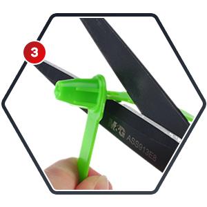 Sceaux de porte de camion en plastique Sceaux de sécurité étanches à toute manipulation Sceaux de sécurité numérotés Sceaux jetables sûrs 8