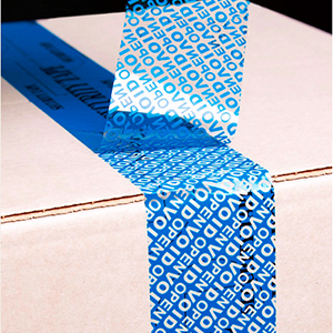 Tape de sécurité rouge numérotée en série (48 mm x 50 m x 2 mil, 100% de transfert total, film ultra épais  √ vide) 2