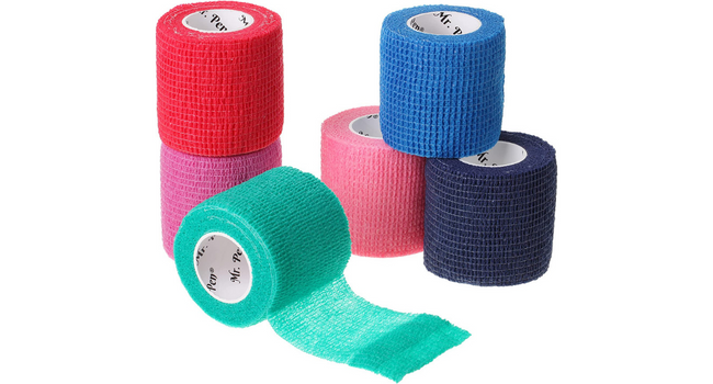 Enveloppe de bandage auto-adhésif, 6 paquets, couleur peau, 2 x 5 mètres, bandages cohérents, bandage médical, bandage élastique 1