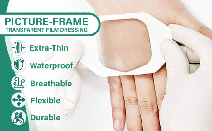 Un pansement transparent, un grand patch adhésif imperméable à l'eau. 3