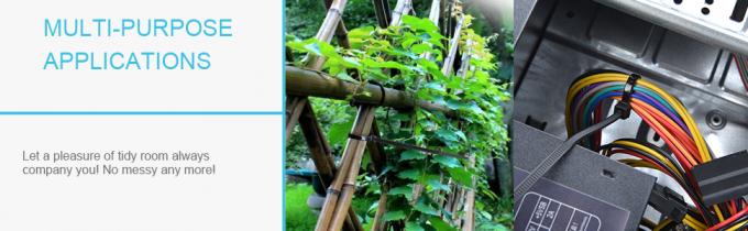 Des cravats à fermeture à glissière de 8 pouces, des cravats en plastique haut de gamme avec résistance à la traction, des cravats en nylon noir auto-verrouillable 2