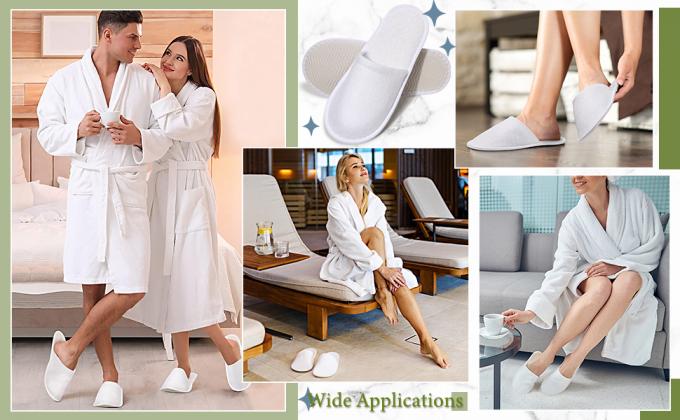 Chaussettes jetables, chaussettes SPA fermées, chaussettes antidérapantes, chaussettes conviviales, chaussettes pour invités, enveloppées individuellement 6