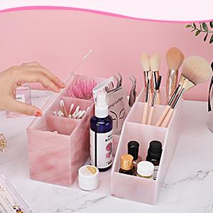 Organisateur de beauté, organisateur de rangement d'affichage, organisateur de maquillage clair, fournitures d'extension de cils Boîte d'affichage de stockage 3
