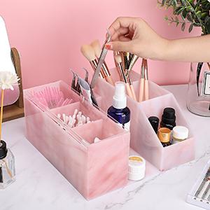 Organisateur de beauté, organisateur de rangement d'affichage, organisateur de maquillage clair, fournitures d'extension de cils Boîte d'affichage de stockage 4