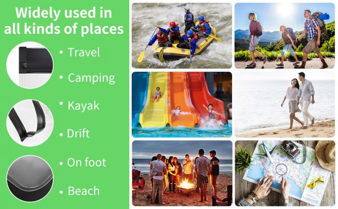 Sacs à fermeture à glissière de la taille d'un quart - Sacs cosmétiques transparents pour liquides et maquillage - Taille de voyage portable 3