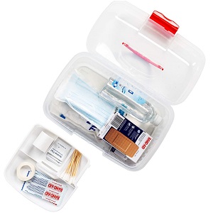 Récipient de trousse de premiers soins, boîte de stockage de médicaments de voyage avec plateau Récipient de trousse de premiers soins, boîte d'organisation transparente 4