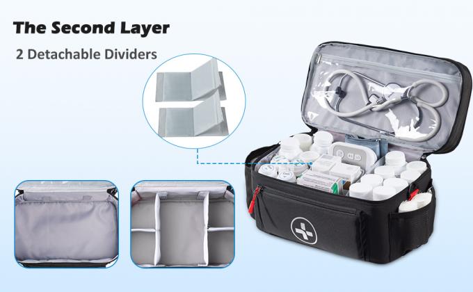Sac médicinal de voyage organisateur de médicaments organisateur de stockage organisateur de bouteilles de pilules organisateur de stockage organisateur de médicaments 2