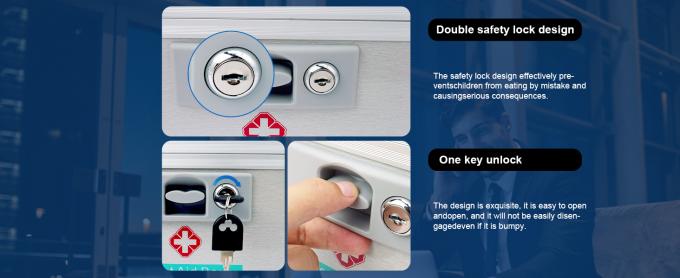 Boîte à verrouillage de médicaments avec clé, boîte à verrouillage de médicaments, boîte à verrouillage pour médicaments, boîte à verrouillage de médicaments pour médicaments sûrs 6