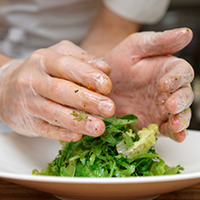 Gants 100% compostables, gants à base de maïs, gants jetables pour les services alimentaires, gants de cuisine pour la préparation des aliments, écologiques 4
