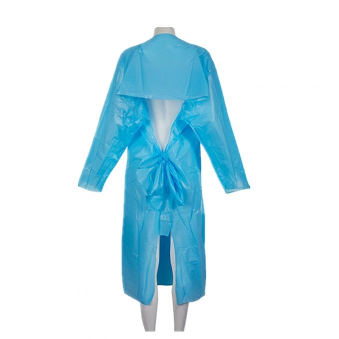 Couleur en plastique durable de cuisine tablier polyéthylène jetable CPE manches longues tablier hommes femmes adultes nettoyage 2