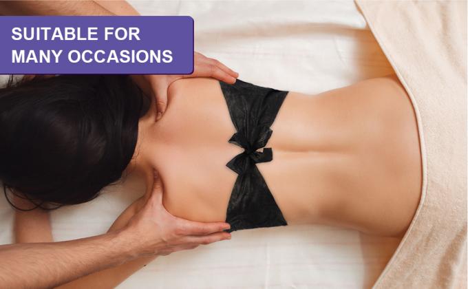 Soutiens-gorge jetable sans bretelles sous-v&ecirc;tements envelopp&eacute;s individuellement taille g&eacute;n&eacute;rale pour salon de beaut&eacute;, SPA, bronzage par spray 1