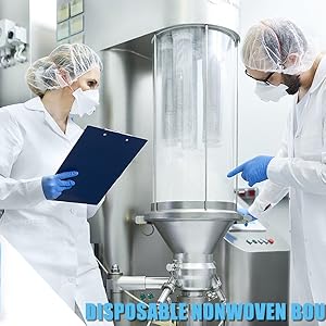 Bouffant Casquettes &agrave; usage unique Casquette de douche personnalis&eacute;e H&ocirc;tel Am&eacute;nagement salle de bain Spa Casquette de cheveux imperm&eacute;able &agrave; l'eau Casquette blanche jetable 2