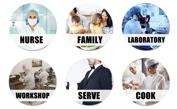 Bouffant Casquettes &agrave; usage unique Casquette de douche personnalis&eacute;e H&ocirc;tel Am&eacute;nagement salle de bain Spa Casquette de cheveux imperm&eacute;able &agrave; l'eau Casquette blanche jetable 5