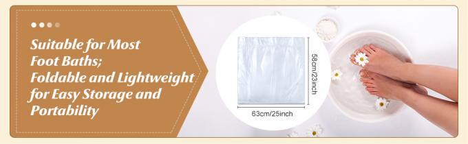 Sacs de bain portable à usage unique Sacs de spa de pédicure en plastique Sacs de bain à usage unique 0