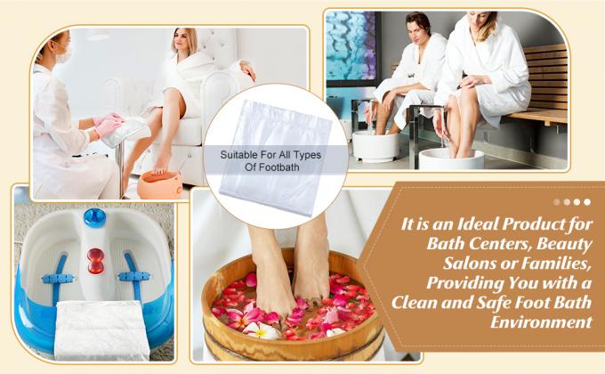 Sacs de bain portable à usage unique Sacs de spa de pédicure en plastique Sacs de bain à usage unique 4