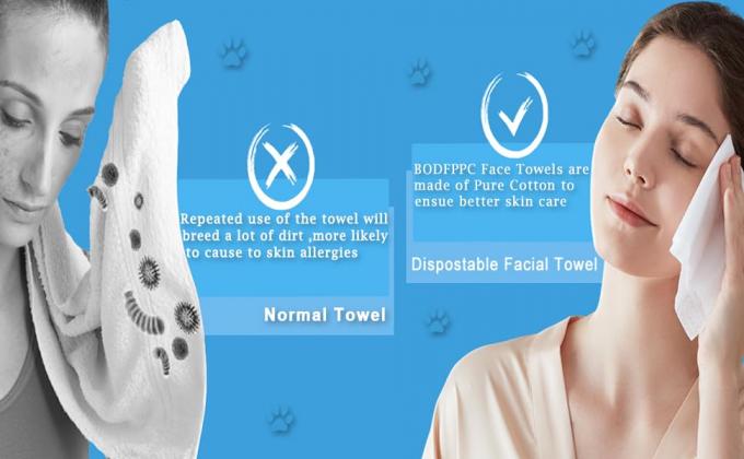 Une serviette &agrave; usage unique, une serviette en papier sec en coton, une serviette pour le lavage du visage, un tissu en coton pour le visage, une serviette pour le d&eacute;maquillage, un s&eacute;choir de voyage 0