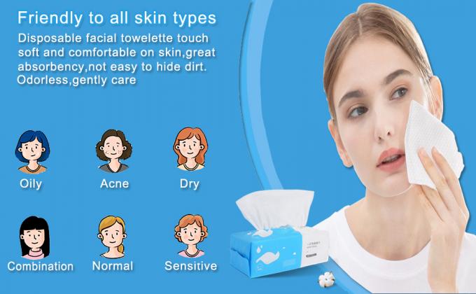 Une serviette &agrave; usage unique, une serviette en papier sec en coton, une serviette pour le lavage du visage, un tissu en coton pour le visage, une serviette pour le d&eacute;maquillage, un s&eacute;choir de voyage 2