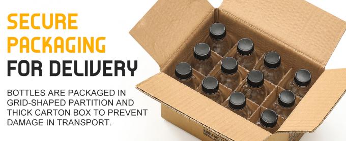 Petites bouteilles en verre transparent avec couvercle Boston Bouteilles d'échantillons pour potions, jus, bien-être, ginger shots, whisky, liquides 10