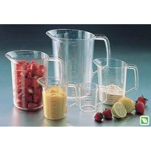500 ml tasses à mesurer en plastique transparent à bec pour laboratoire, cuisine 3