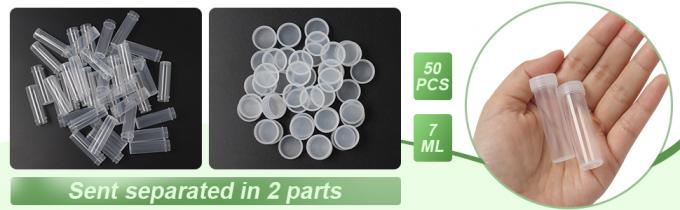 Flacons en plastique avec couvercle Bouteilles d' échantillons Flacon Flacons en plastique avec bouchon Flacons en plastique pour petits articles 4