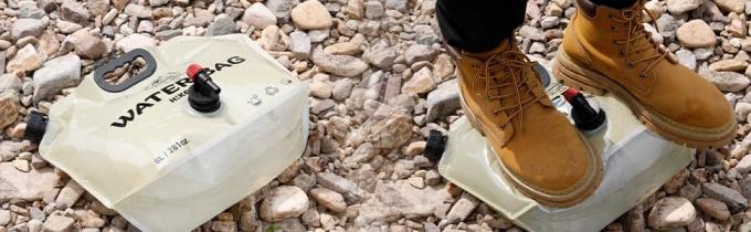 Porteur de stockage d'eau pliable - récipient portable de 1,9 gallon avec éternuement, sac d'eau de camping pour la randonnée en plein air 6