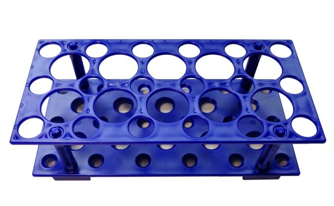 Étagère de tube d'essai, porte-tubes de centrifugeuse (2 paquets - bleu et orange) pour 10 ml, 15 ml, 50 ml, support en plastique amovible 0