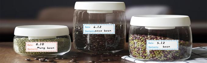 Étiquette auto-adhésive amovible pour stockage d'aliments 1 x 3 pouces réfrigérateur congélateur 6