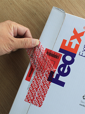 Transfert de garantie de sécurité à preuve de contrefaçon autocollants/étiquettes/sceaux vides (rouge, 1 x 3,35 pouces, numéros de série) 1