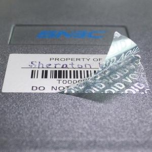 Transfert de garantie de sécurité à preuve de contrefaçon autocollants/étiquettes/sceaux vides (rouge, 1 x 3,35 pouces, numéros de série) 3