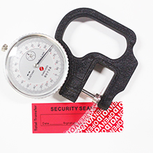 Transfert de garantie de sécurité à preuve de contrefaçon autocollants/étiquettes/sceaux vides (rouge, 1 x 3,35 pouces, numéros de série) 5