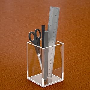 Boîte acrylique, boîte à crayons, boîte à crayons, boîte médicale, boîte à crayons de bureau claire, organiseur de papeterie 1