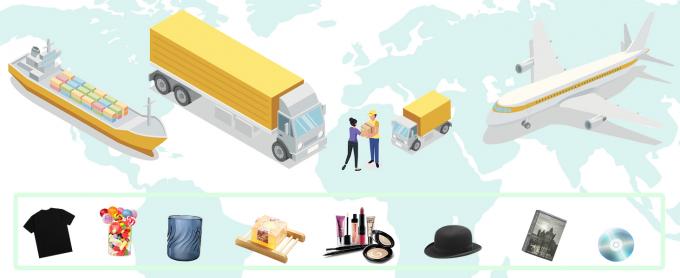 Carton ondulé brun boîte de messagerie de littérature pour l'emballage, l'envoi, l'envoi professionnel 1