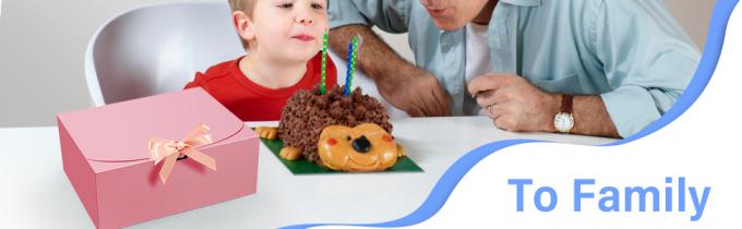 Bo&icirc;tes cadeaux avec couvercles, bo&icirc;tes cadeaux roses 10X8X4 pouces, bo&icirc;te de proposition de demoiselle d'honneur avec ruban, bo&icirc;tes de papier Kraft pour mariage 2