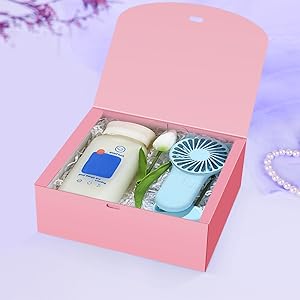 Bo&icirc;tes cadeaux avec couvercles, bo&icirc;tes cadeaux roses 10X8X4 pouces, bo&icirc;te de proposition de demoiselle d'honneur avec ruban, bo&icirc;tes de papier Kraft pour mariage 6
