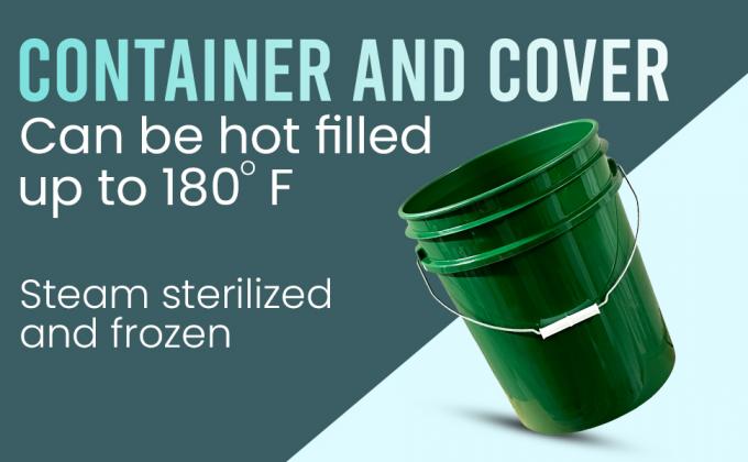 7 gallons de seau noir de qualité alimentaire + couvercles gamma, stockage dans un conteneur sans BPA, seaux HDPE durables 0