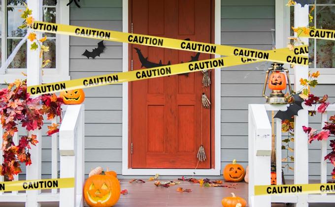 La bande de décoration d'Halloween pour les maisons hantées, le jardin, les fêtes. 7