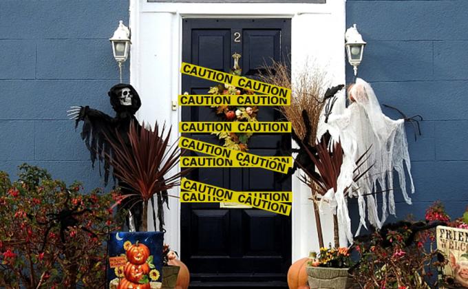 La bande de décoration d'Halloween pour les maisons hantées, le jardin, les fêtes. 9