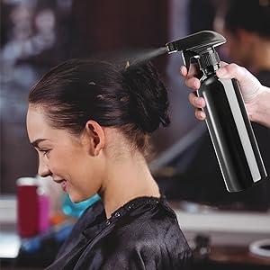 Bouteilles de pulvérisation en plastique noir pour les solutions de nettoyage 16 oz (emballage de 4), pulvérisation vide rechargeable réutilisable 7