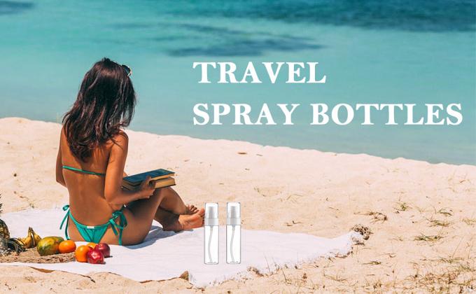 Flasque à pulvériser Flasques à pulvériser en plastique 3,4 oz/100 ml 2 paquets Pulvérisateur de maquillage TSA approuvé Cosmétique vide Remplaçable 4