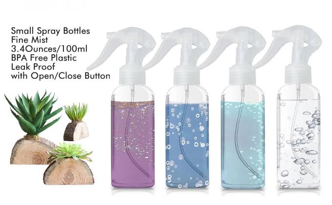 Bouteille de pulvérisation en plastique colorée pour les cheveux Bouteilles de voyage anti-fuite haut de gamme Protection UV sans BPA Multi-usage 0