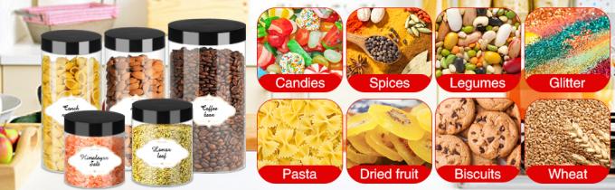 Bo&icirc;tes en plastique rondes, transparentes et imperm&eacute;ables Bo&icirc;tes en plastique avec couvercle pour le stockage de voyage, ombre pour les yeux, ongles, peinture 3