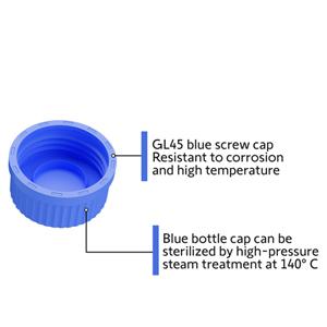 Bouteilles en verre de stockage de 1000 ml Bouteille de stockage de m&eacute;dias ronds    Bouteilles en verre borosilicate    Bouteille de stockage de sonde s&ucirc;re 0