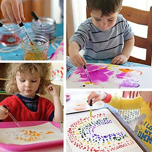 Gouttelette pour les yeux pour les huiles essentielles, pipettes, tête en caoutchouc, étalonné en verre épais 2