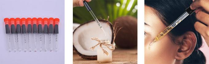 Gouttelette pour les yeux pour les huiles essentielles, pipettes, tête en caoutchouc, étalonné en verre épais 4